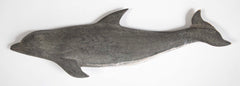 Set of Three Plaques of Carved and Painted Porpoises
