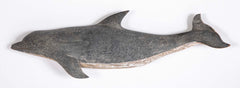Set of Three Plaques of Carved and Painted Porpoises