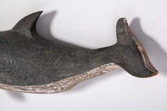 Set of Three Plaques of Carved and Painted Porpoises