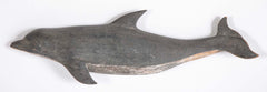 Set of Three Plaques of Carved and Painted Porpoises