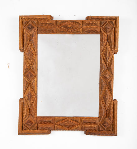 An Early 20th Century Tramp Art Mirror