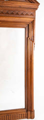 A Large 19th Century Neoclassical Carved Walnut Mirror