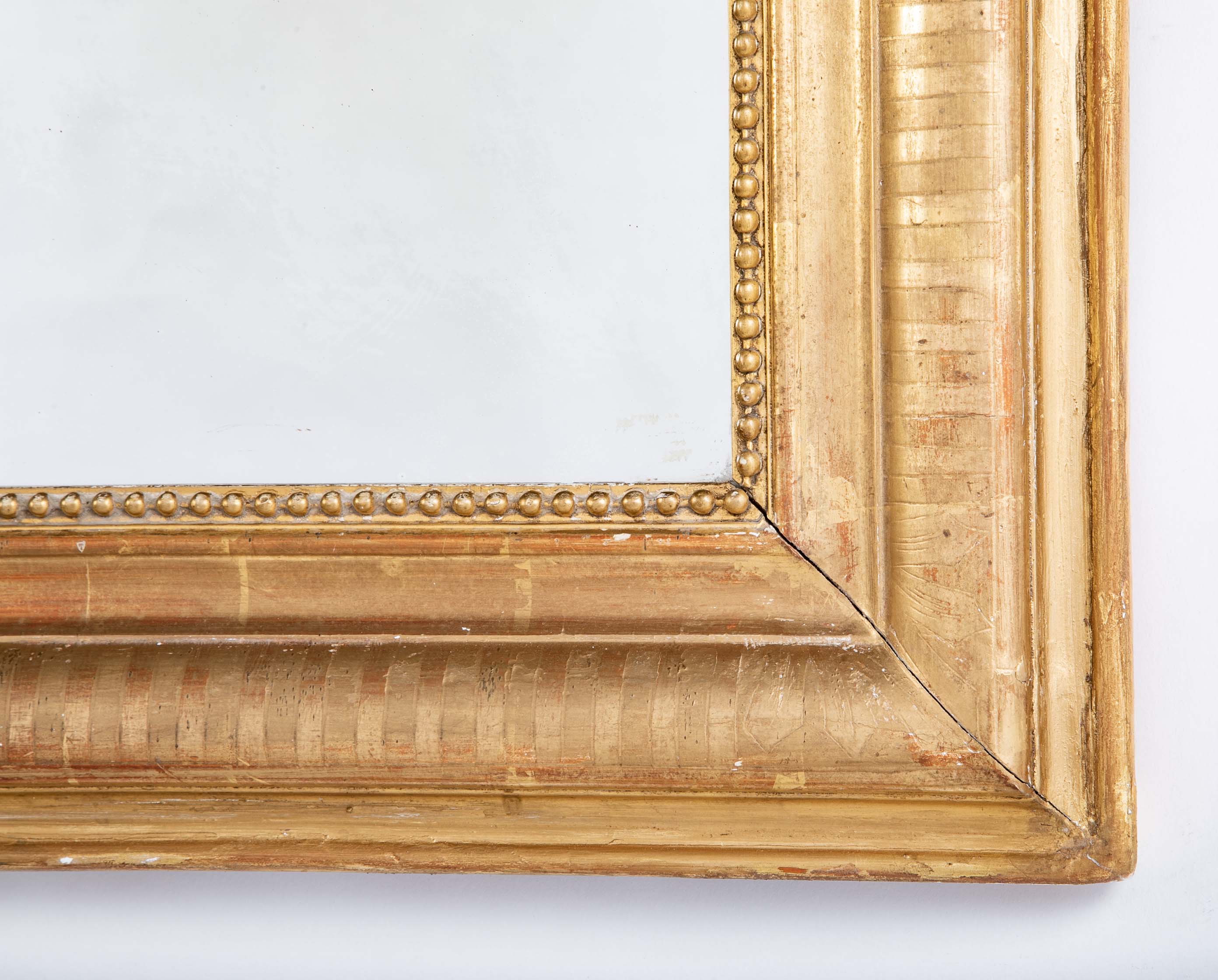Louis Philippe Gilt Wood Framed Mirror