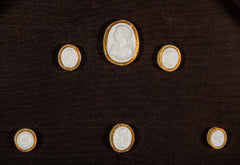 Set of 10 Octagonally Framed Italian Grand Tour Plaster Intaglios