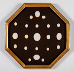 Set of 10 Octagonally Framed Italian Grand Tour Plaster Intaglios