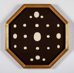 Set of 10 Octagonally Framed Italian Grand Tour Plaster Intaglios