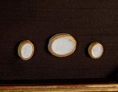 Set of 10 Octagonally Framed Italian Grand Tour Plaster Intaglios