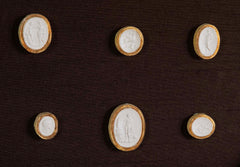 Octagonally Framed Italian Grand Tour Plaster Intaglios