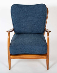 Pair of Danish Modern Armchairs by Fritz Hansen: Model 1605