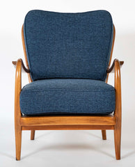 Pair of Danish Modern Armchairs by Fritz Hansen: Model 1605