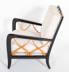 Pair Of Paolo Buffa Style Lounge Chairs
