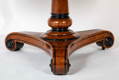 English Burl Wood Center Table