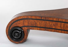 English Burl Wood Center Table
