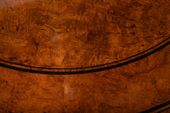 English Burl Wood Center Table