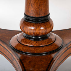 English Burl Wood Center Table