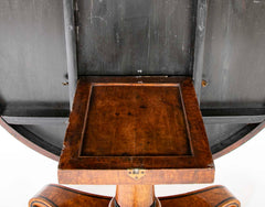 English Burl Wood Center Table