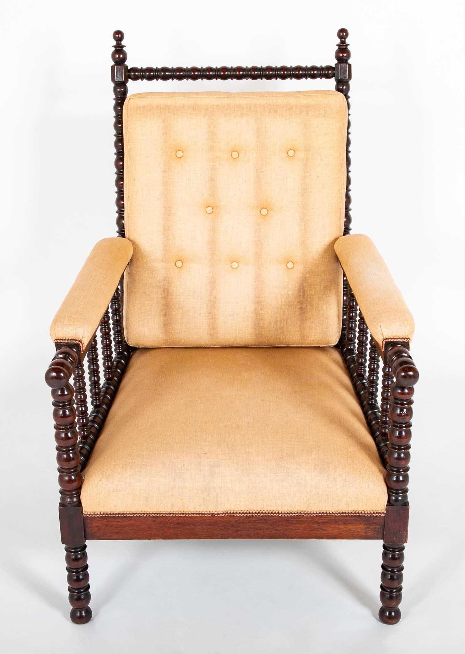 Late 19th / Early 20th Century American Bobbin Armchair