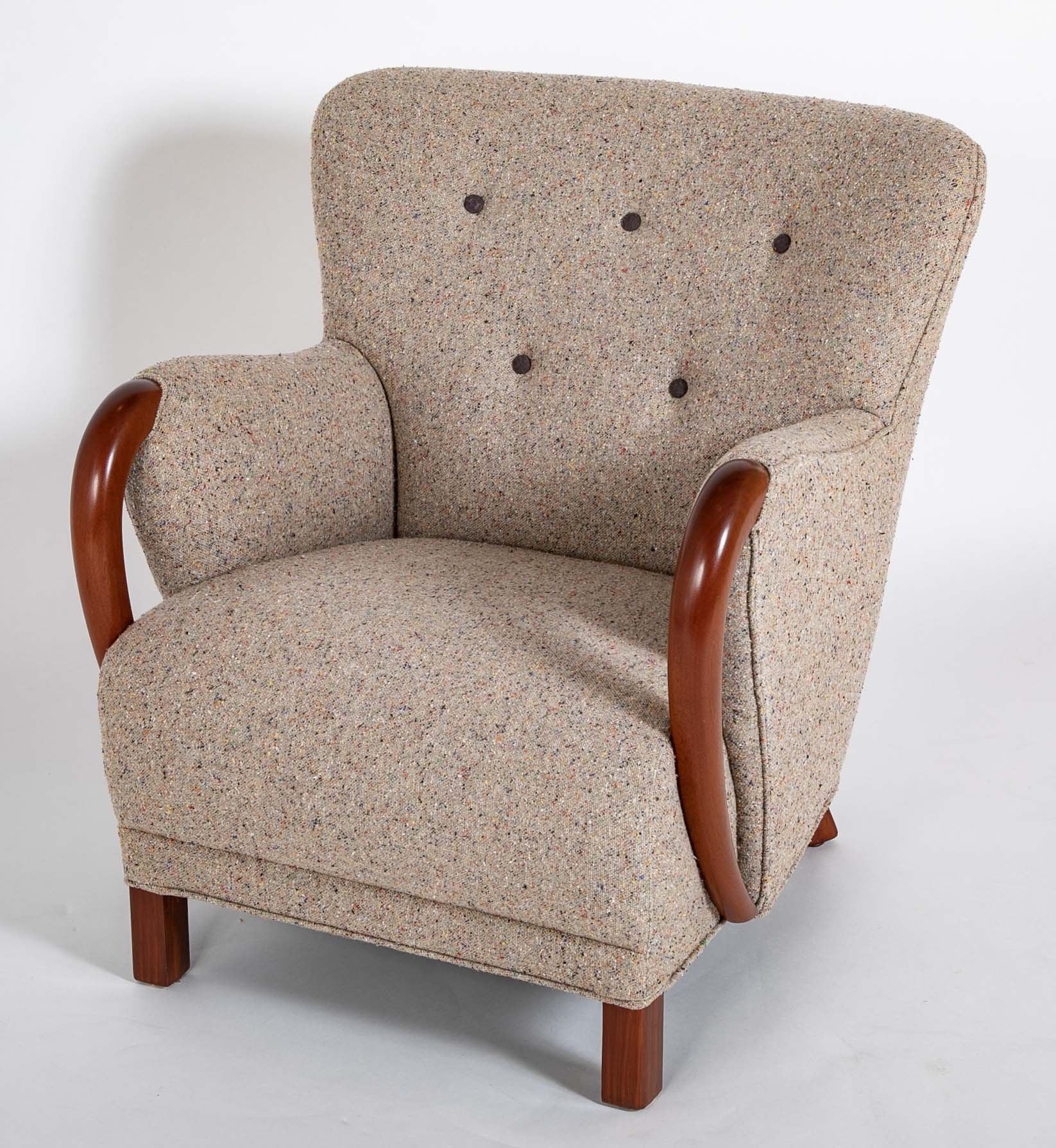 Armchair In The Manner of Viggo Boesen in BDDW fabric