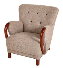 Armchair In The Manner of Viggo Boesen in BDDW fabric