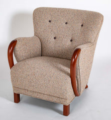 Armchair In The Manner of Viggo Boesen in BDDW fabric