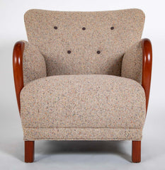 Armchair In The Manner of Viggo Boesen in BDDW fabric
