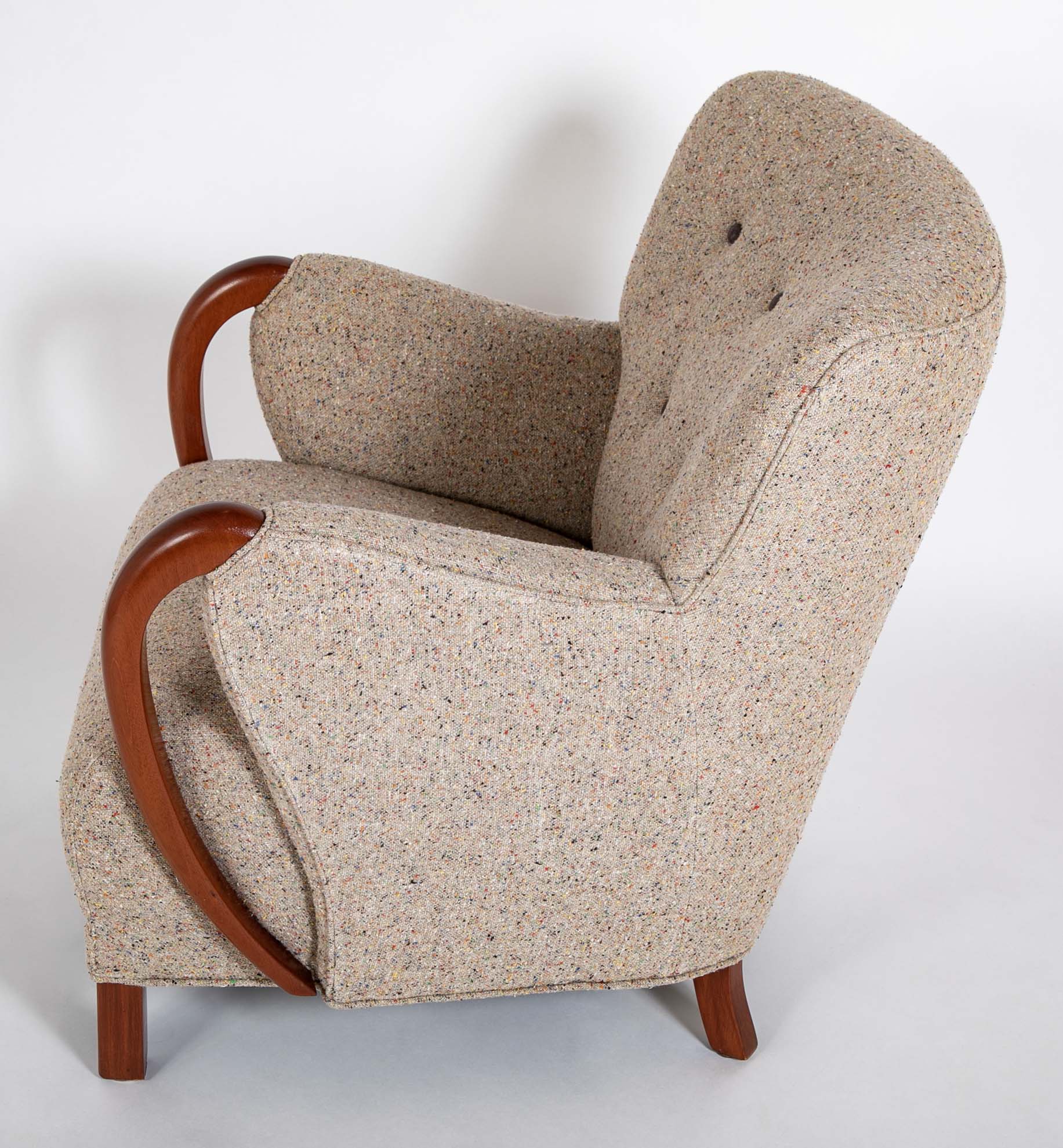 Armchair In The Manner of Viggo Boesen in BDDW fabric