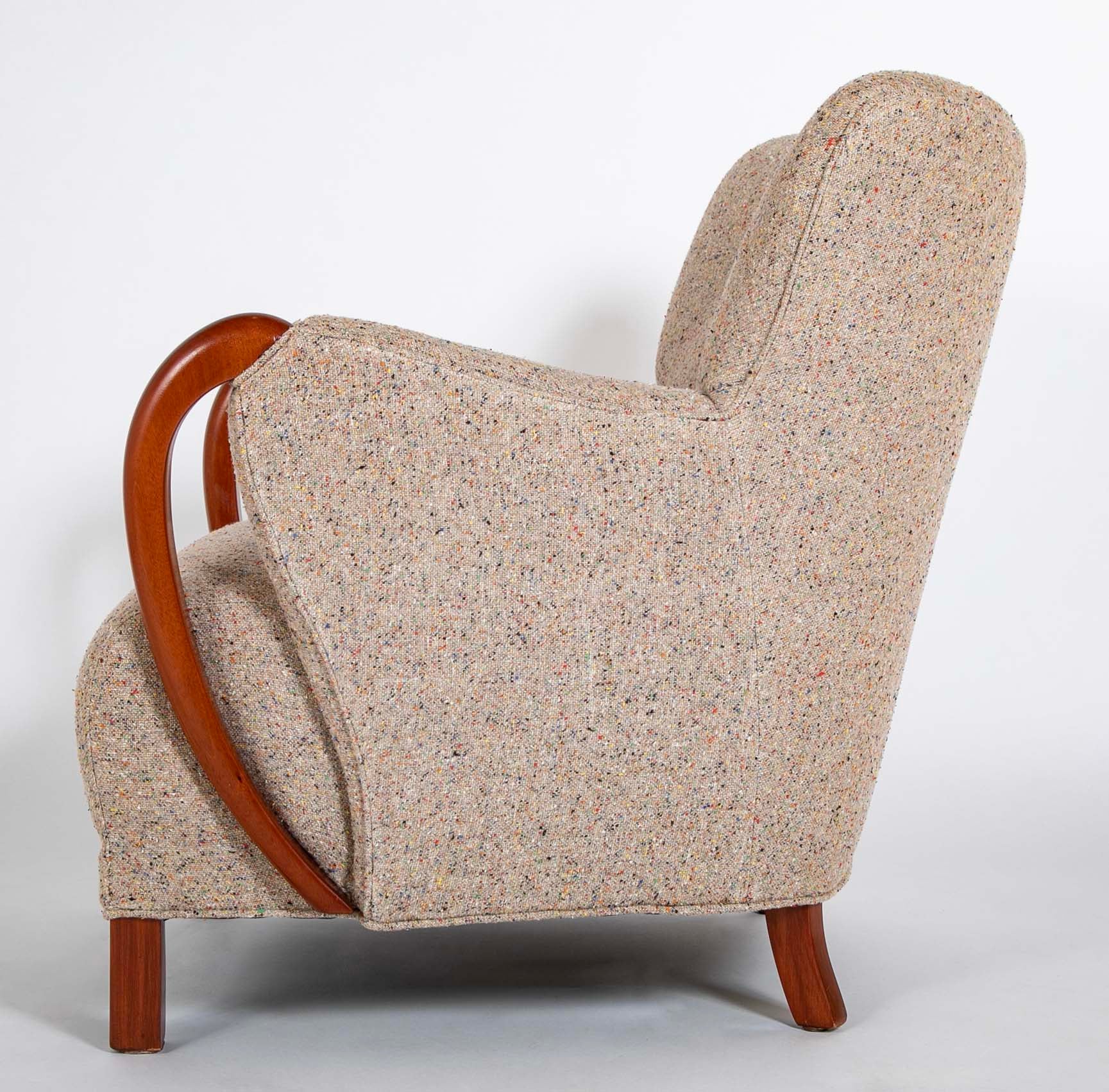 Armchair In The Manner of Viggo Boesen in BDDW fabric