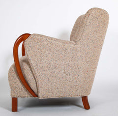 Armchair In The Manner of Viggo Boesen in BDDW fabric