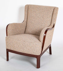 Frits Henningsen Mahogany Chair in BDDW fabric