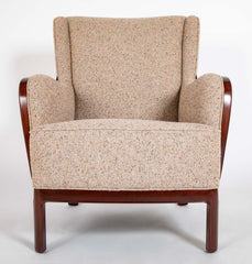 Frits Henningsen Mahogany Chair in BDDW fabric