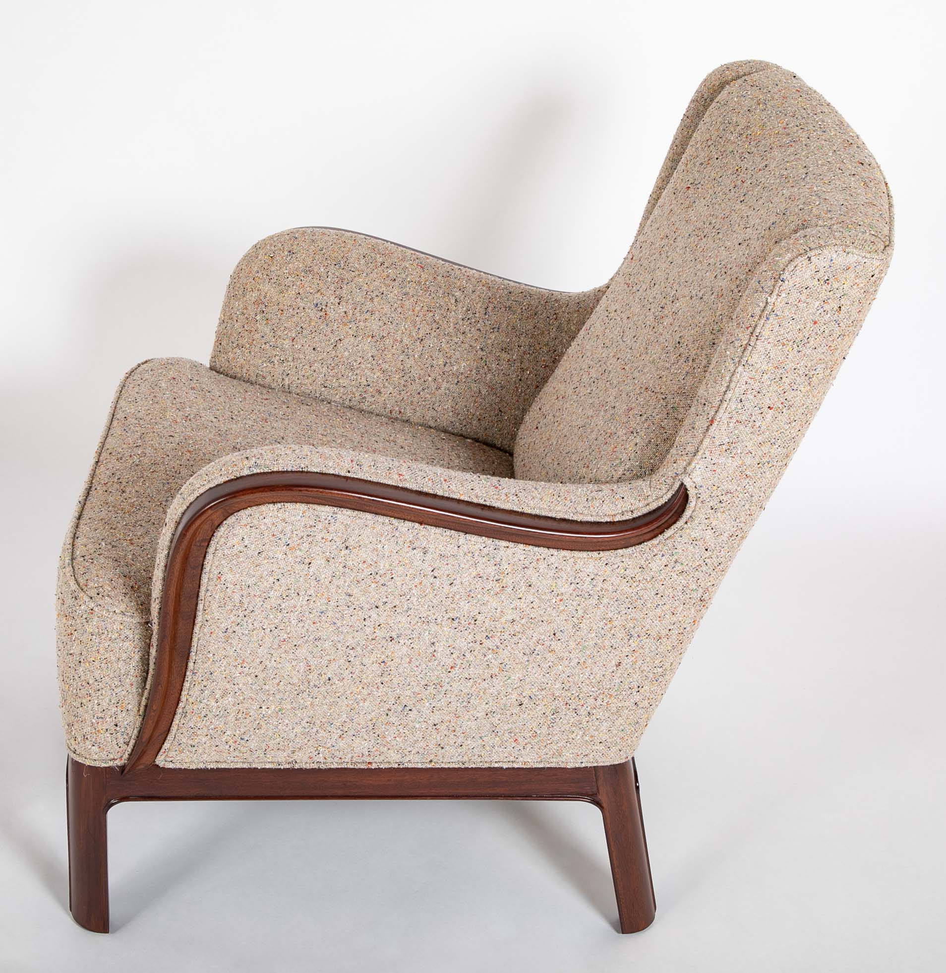 Frits Henningsen Mahogany Chair in BDDW fabric