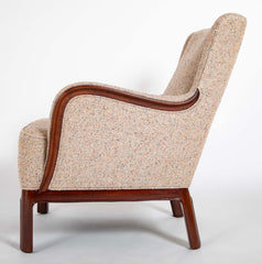 Frits Henningsen Mahogany Chair in BDDW fabric