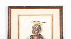 Hand-Colored Lithograph from “The History of the American Tribes of North America,” McKenney & Hall