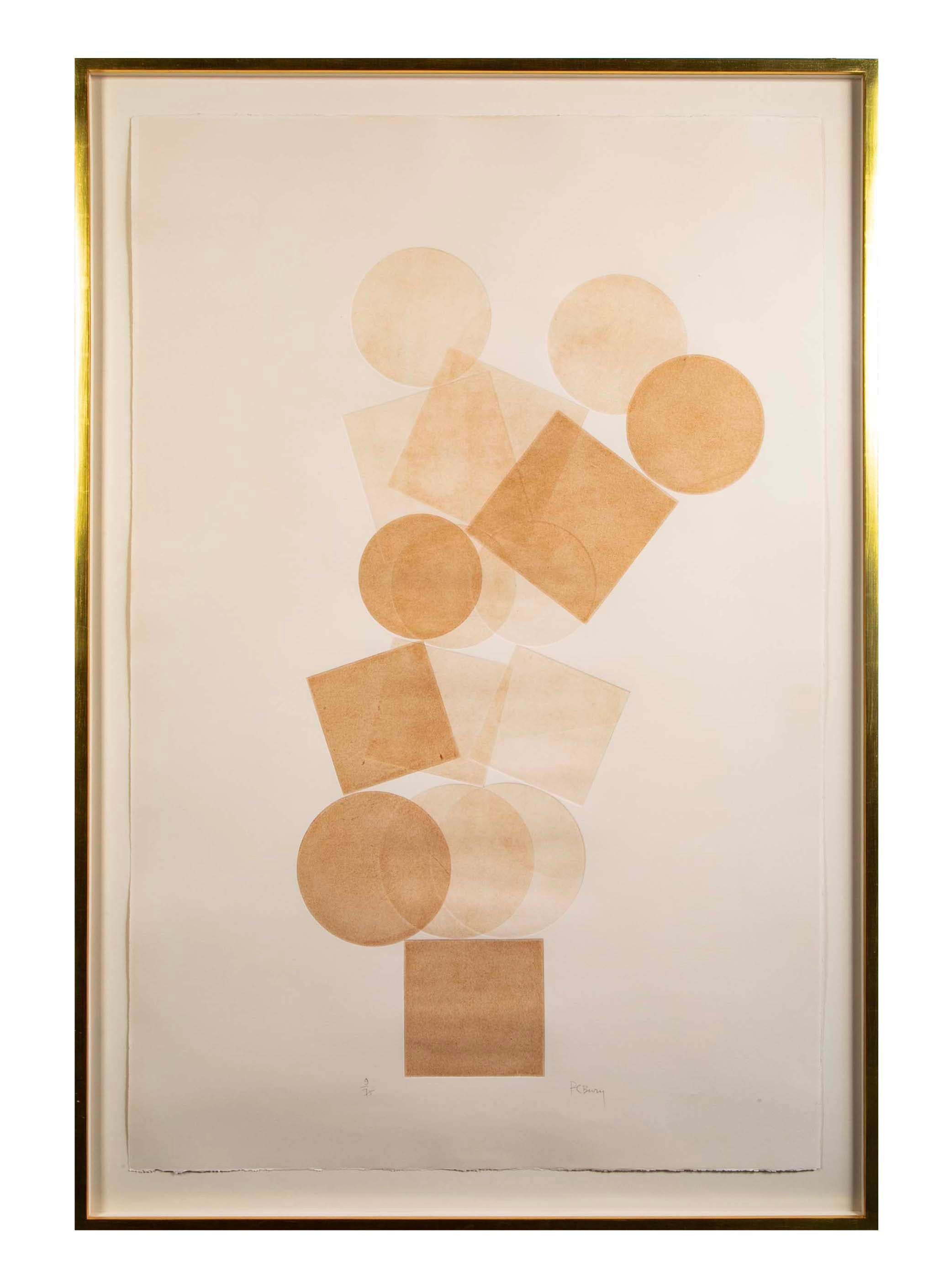 Etching, Aquatint & Relief Print by Belgian Artist Pol Bury (Copy)