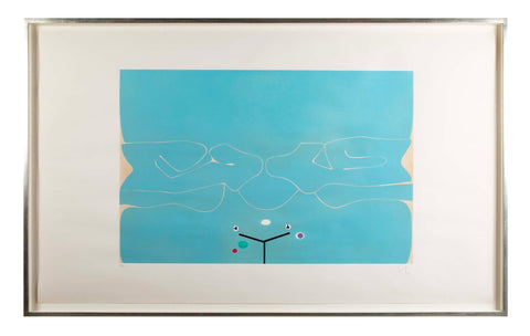 "Soft is the Sound of the Ocean" ( Lynton G38 ) Color Etching & Aquatint by Victor Pasmore