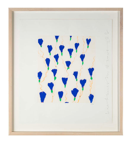 "Wallflowers" Serigraph of Flowers by Donald Sultan