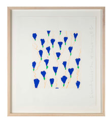 "Wallflowers" Serigraph of Flowers by Donald Sultan
