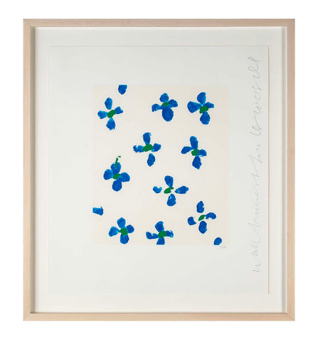 "Wallflowers" Serigraph of Flowers by Donald Sultan