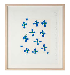 "Wallflowers" Serigraph of Flowers by Donald Sultan
