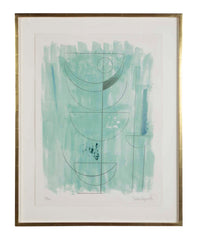 "Green Man" Lithograph in Colors by Barbara Hepworth