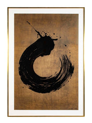 "Cercle Noir" Silkscreen in Color by Fabienne Verdier