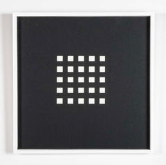 "Book AC" 12 Framed Hand Cut Slotted Sheets on Paper by Dietor Roth