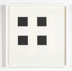 "Book AC" 12 Framed Hand Cut Slotted Sheets on Paper by Dietor Roth