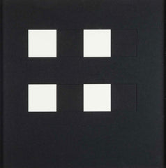 "Book AC" 12 Framed Hand Cut Slotted Sheets on Paper by Dietor Roth