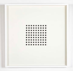 "Book AC" 12 Framed Hand Cut Slotted Sheets on Paper by Dietor Roth