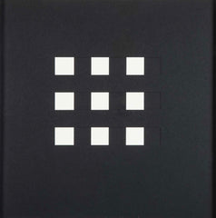 "Book AC" 12 Framed Hand Cut Slotted Sheets on Paper by Dietor Roth