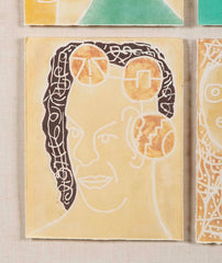"Scratch Music" Set of 9 Woodcuts in Colors by Robin Winters