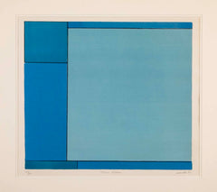 "Three Blues" Lithograph in Colors by Ludwig Sander