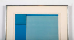 "Three Blues" Lithograph in Colors by Ludwig Sander