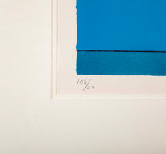 "Three Blues" Lithograph in Colors by Ludwig Sander